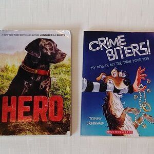 Lot of Dog Books Crime Biters and HERO